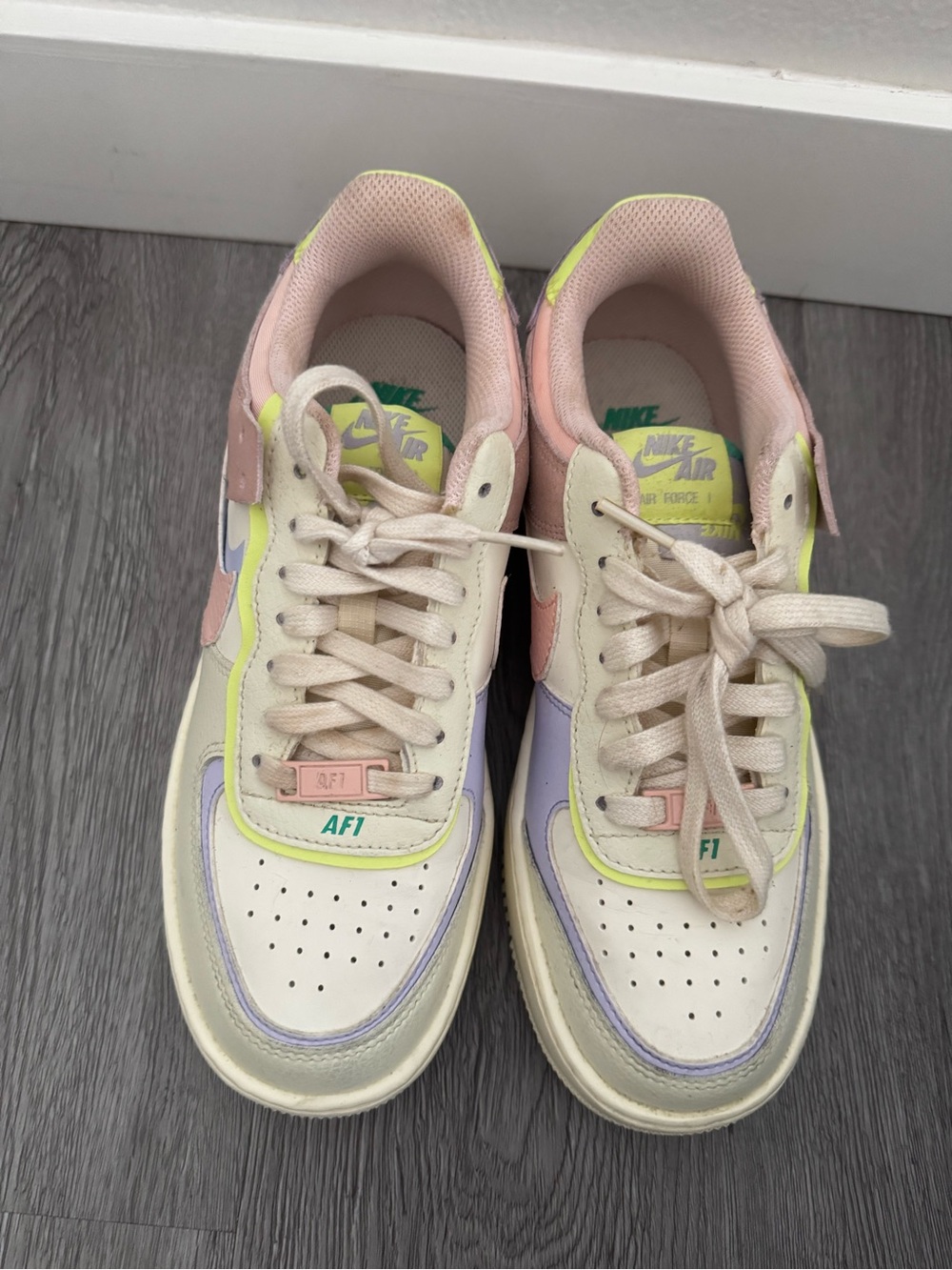 Nike Air Force 1 Shadow Sneaker in Cashmere Size 7 - Picture 6 of 12